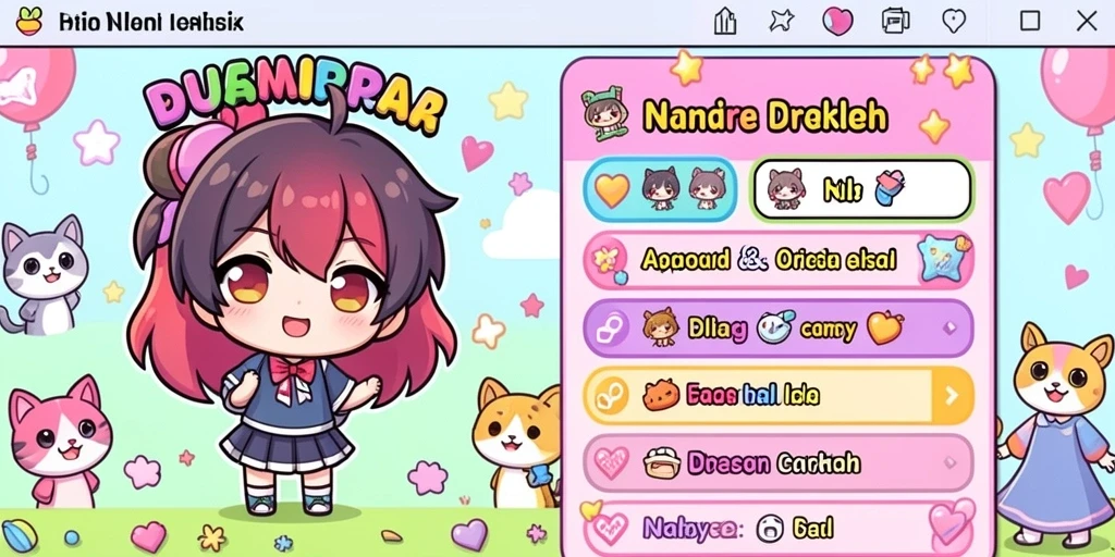 Screenshot menampilkan tampilan awal permainan dengan grafis yang menarik.