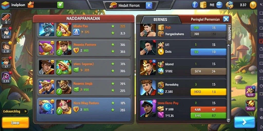 Screenshot menampilkan karakter heroik beraksi di medan perang.